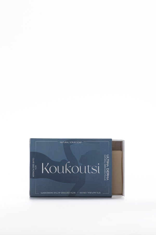 Herbal soap scrub with olive for exfoliation & detoxification Koukoutsi 125 g - Image 2
