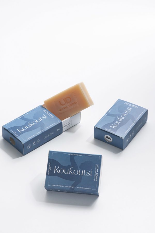 Herbal soap scrub with olive for exfoliation & detoxification Koukoutsi 125 g - Image 5