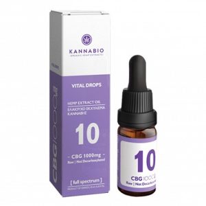 Kannabio Vital Drops CBG 10 Πλήρους Φάσματος (1000mg/10ml)