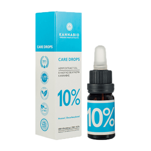 Kannabio Care Drops CBD 10% Πλήρους Φάσματος Decarb 1000mg/10ml